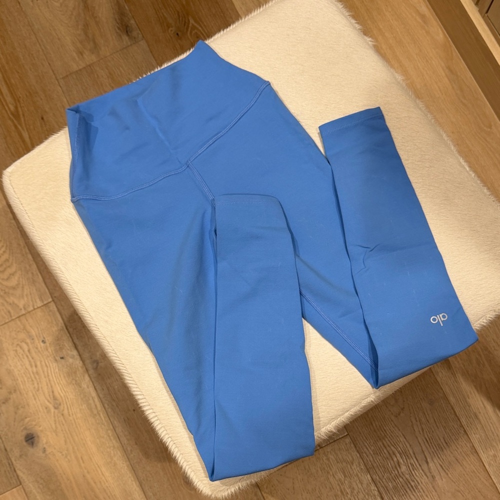 ALO Yoga Girls' Bright Blue High-Rise Leggings